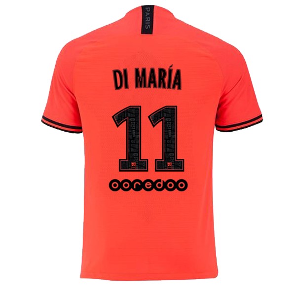 JORDAN Camiseta Paris Saint Germain NO.11 Di Maria 2ª 2019-2020 Naranja